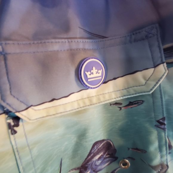 Peter Millar Men's Size Medium Ocean Traffic Stretch Swim Trunks New with Tags. - Picture 4 of 5